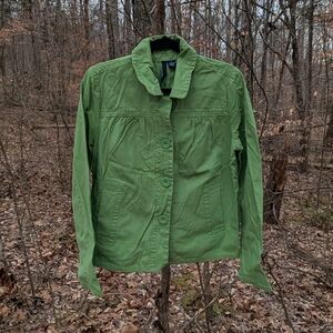Ashley Judd Green Casual Jacket